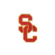 USC Trojans SC Interlock Glitter Magnet